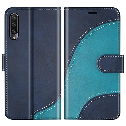 BoxTii Cover per Xiaomi Mi 9 Lite/Mi A3 Lite/Mi CC9, Custodia in PU Pelle Portafoglio per Xiaomi Mi 9 Lite/Mi A3 Lite/Mi CC9, Magnetica Cover a Libro con Slot per Schede, Blu