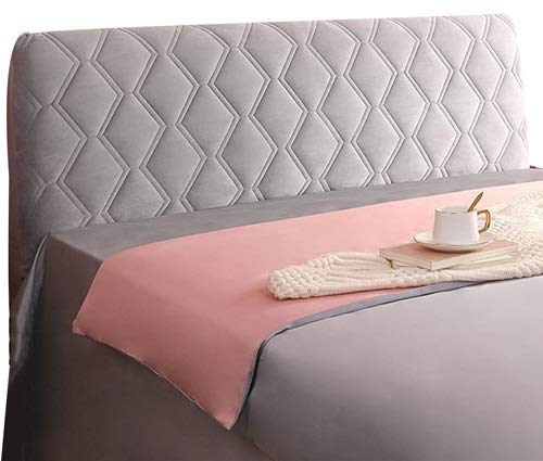 Cabeceros De Cama Funda Cover Funda para Cabeceros De Cama De Tela Lado De La Cama Cubierta A Prueba De Polvo Lavable para La Decoración del Dormitorio (Color : Grey, Size : 160cm) Cover