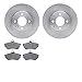 Dynamic Friction Company Front Brake Rotors with 5000 Euro Ceramic Brake Pads 6602-74030