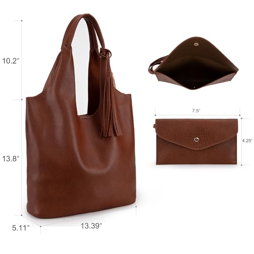 Image of Montana West Slouchy Hobo Bags for Women Soft Designer Shoulder Purses Ladies Top Handle Handbag