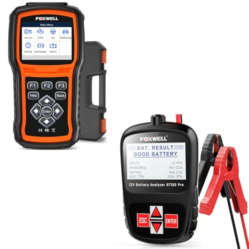 Image of FOXWELL NT630 Plus ABS SRS Airbag Bleed Scanner with FOXWELL BT100 Pro 12V Car Battery Tester