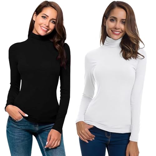 Recopilación de Ropa de Deportes de invierno para Mujer los mejores 5. 45 FANBOLD Ropa Termica Mujer Frio,Ropa Interior Térmica Dama,Camiseta Termica,Blusa Termicos Cuello Tortuga Ultra Suave,Underwear Termico Mujer,Ropa Capa Base Invierno para...