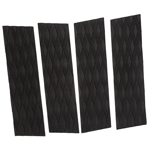SUPVOX 4Pcs Surfboard Traction Mats Non Slip Self Adhesive Tail Pads for All Surfboards Shortboards Lightweight Deck Grip for Enhanced Stability