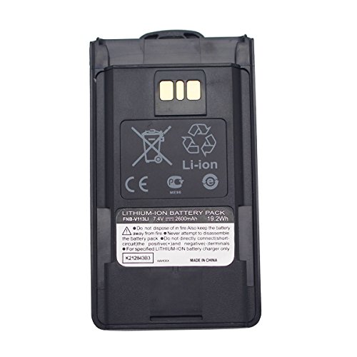 GoodQbuy 2600mAh 7.4V FNB-V113LI Battery Packs for Yaesu Vertex Standard EVX-531EVX-534 EVX-539 VX-450 VX-459 VX-451