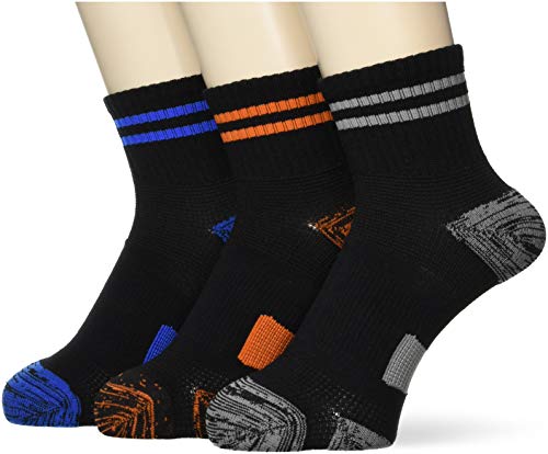 [オカモト] 10倍破れにくい Work MAX(ワークマックス) ワークソックス 3足組 パイル 制菌消臭 丈夫 頑丈 補強 吸水速乾 抗菌防臭 サポート 軍足 安全靴対応 メンズ アソートB 26-28