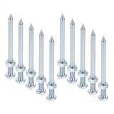 LALAFINA 10 pezzi Picchi Metallo per Scarpe Aeratore Prato Chiodi Sostitutivi Resistenti per Aerazione Giardino e Prato Supporto Stabile e Facile da Usare per Cura