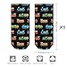 LITPUZC Women's Fashion Ankle Socks Funny Running Low Cut Socks Cartoon Train Black No Show Athletic Sock Soft Breathable Crew Sock 5 Pairs