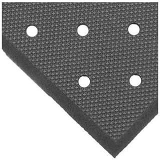 NoTrax 550-T17P0034BL 3 x 4 ft. Superfoam Perforated Comfort Floor Mat - Black