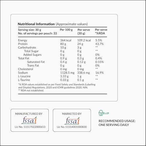 Image of Nutrova Vegan Protein Isolate Mango 1Kg (Pack of 1) with 24g Protein per Scoop for Muscle Building | Gluten & Sugar Free Ideal Plant Protein sweetened with Stevia, 80% Protein with Taurine & Leucine
