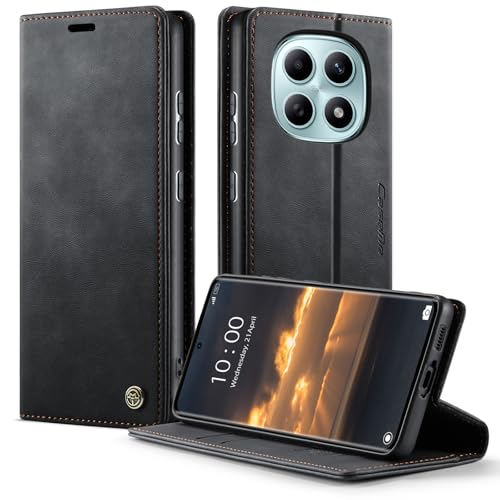 owlhold Funda para Xiaomi Redmi Note 15 4G/5G,Funda Avanzado PU Piel [Bloqueo RFID][Tarjetas y Billetera][Soporte Plegable][Cierre Magnético] Antigolpes Libro Case Carcasa para Redmi Note 15  Negro