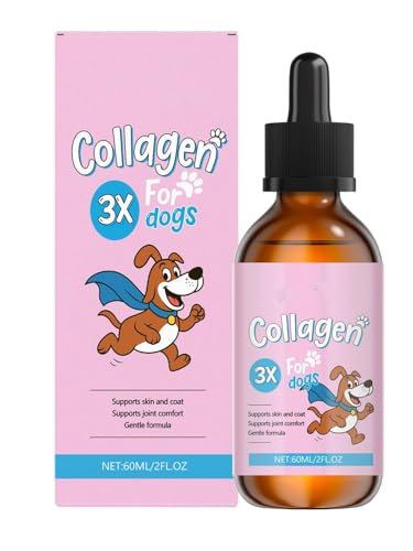 Topassion Kollagen Hund Collagen for Dogs Flüssiges Kollagen für Hunde Fördert die Gelenkgesundheit Beweglichkeit lindert Hautallergien und Juckreiz Unterstützt die Gesundheit von Gelenken Haut Fell