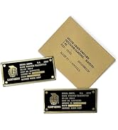 Amazon.co.jp: CAMPGEEKS真鍮製の銘板 ミリタリー戦術風銘板 真鍮