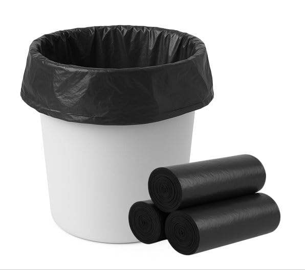 Image of Kmils Garbage Bags for Dustbin Medium Size - Leak-Proof, Tear-Resistant, Disposable Trash Bags for Home, Kitchen, Office | 19 x 21 Inches (30 Bags x 3 Rolls)