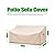F&J Outdoors Waterproof Anti-UV Heavy Duty 3 Seater Cushion Couch Patio Sofa Covers, 82" W x 39" D x 36" H