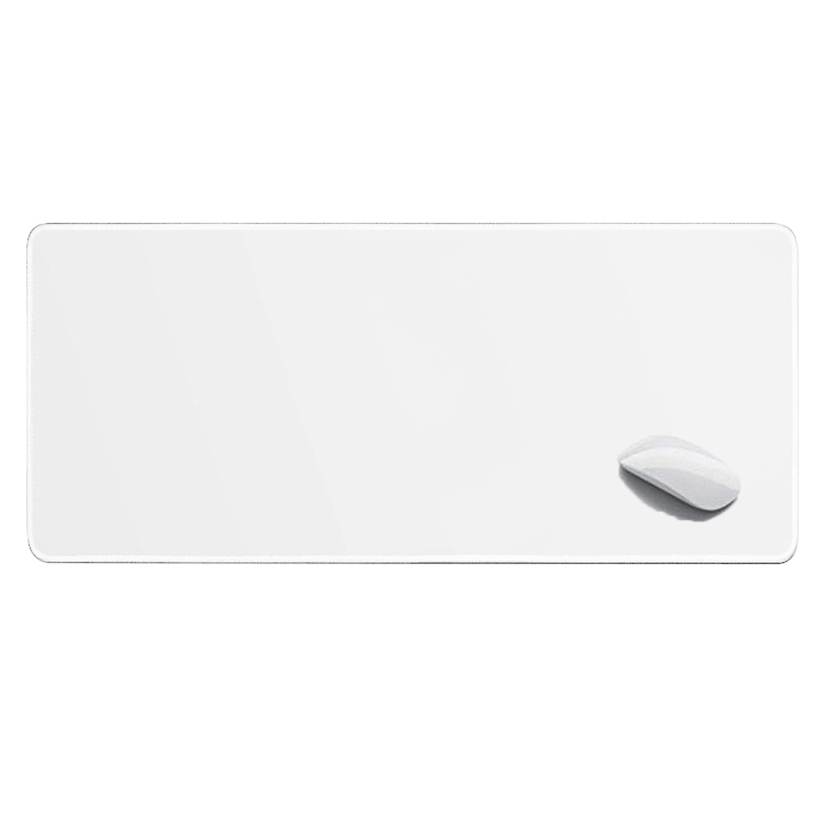 Greeney Alfombrilla de ratón para juegos grande, 31.5 x 11.8 pulgadas de sublimación en blanco almohadillas de ratón para impresión de prensa de calor Logo Crafts (blanco)