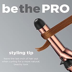 INFINITIPRO BY CONAIR Rose Gold Titanium 1 1/4-Inch Curling Iron, 1 ¼ inch barrel produces loose curls – for use on medium and long hair — photo 4 of 6
