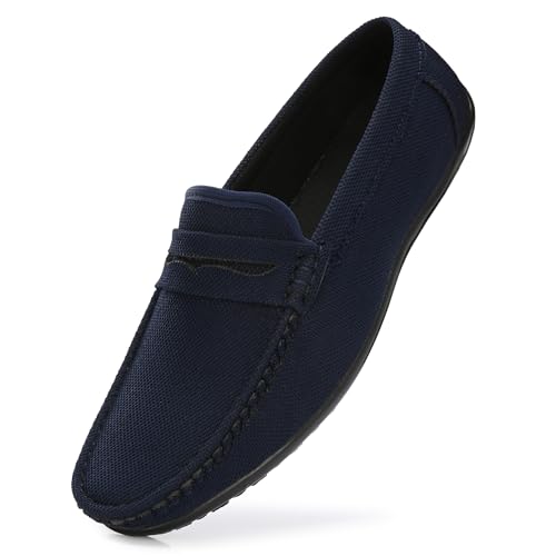 Image of Stylelure Eco Friendly & Light Weight Flexible Mesh Knit Loafers Driving Shoes for Men