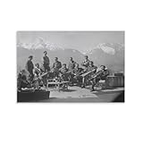 Band of Brothers War Drinking on The Terrace of Hitler's Eagle's Nest Poster Vintage Painting Art Poster Poster Decorative Painting Canvas Wall Art Living Room Posters Bedroom Painting 16x24inch(40x60