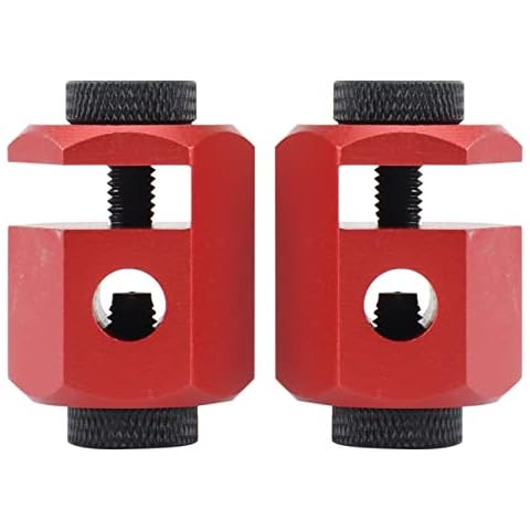 SODIAL 2Pcs Stair Gauges for Framing - Layout Attachment for Carpentry Squares - Non- Extra Tall Framing Jigs-Red Cover