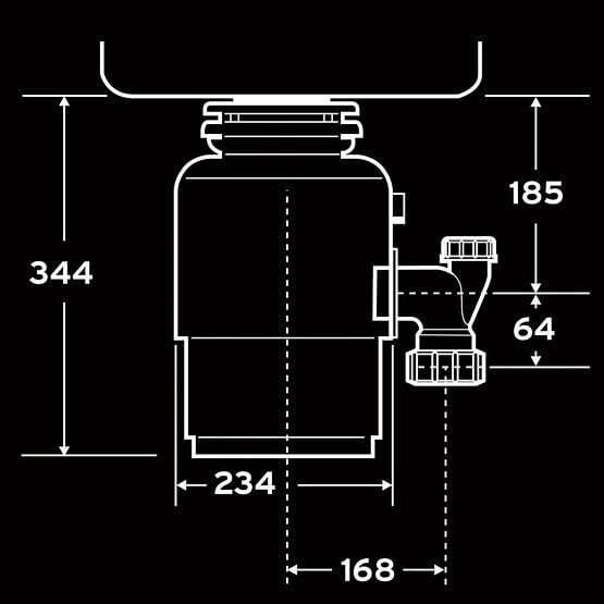 InSinkErator Smaltimento rifiuti cucina modello Evolution 250