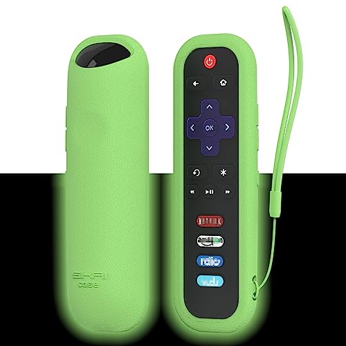 Remote Case for Roku Smart TV RC280 RC282 URC280J XRC280J Remote Control Universal Replacement Lightweight Silicone Case Cover Sleeve Skin with Lanyard for Roku TV Remote