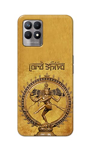 Image of PRINTFIDAA Lord Shiva As Nataraj Printed Designer Hard Case for Realme 8i Back Cover -(e) RPM1004