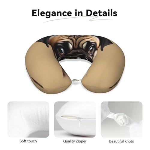 Almohada ergonómica de viaje con foam viscoelástico miniatura 4
