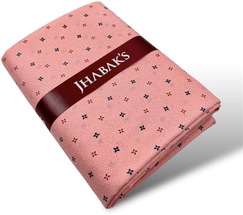 Image of JHABAK'S Unstitched Polyester Print Shirt & Trouser Fabric - 2.25 m Shirt Cloth - 1.20 m Pant Piece