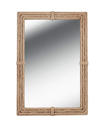 Kenroy Home 60206 Rudy Wall Mirror with Natural Rope Finish, Rustic Style, 41" Height, 28" Width, 2" Depth, Medium - Image 8