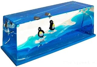 TOYSnPLAY Liquid Wave Paperweight Penguins