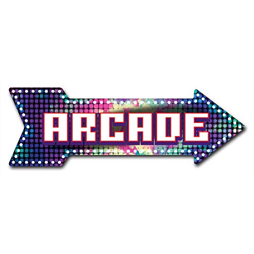 SignMission Arcade Direction Vinyl Wall Decal