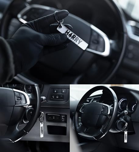 Pixly® Personalised Custom Licence Plate Keychain, Mini UK Number Plate Keyring, Name Key Chain, Motorbike Hex Car Registration Key Ring, Gift Private Reg Fob, Gift for Him Her (Hex Plate) - Image 6