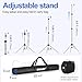 EMART Backdrop Stand 10x8.5ft(WxH) Photo Studio Adjustable Background Stand Support kit with 2 Crossbars, 8 Clamps, 2 Sandbags and Carry Bag for Parties, Events Decoration, Wedding, Photography-Silver