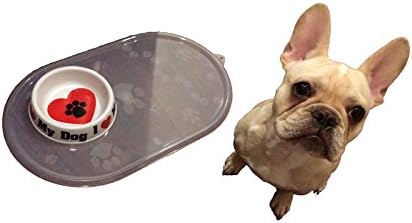 Top Paw Clear Paw Placemat Napperon Pour Chien USA Clear Place Mat Dog Cat Pet Dish Bowl Feeding Water Food 21" x 12.75" (533mm x 323mm)
