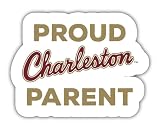 Cougars of Charleston 4-Inch Laser Cut Proud Parent Decal Sticker Officially Licensed Collegiate Product Single