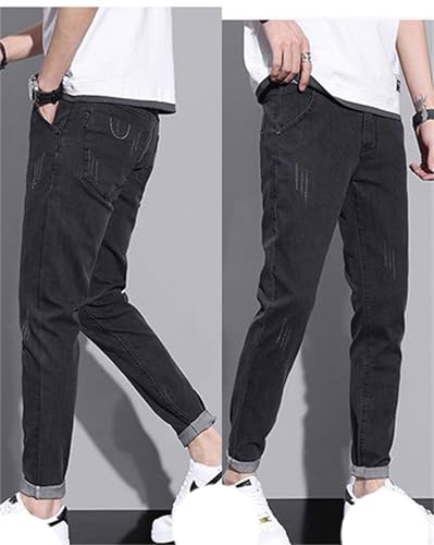 Men's Slim Fit Jeans Skinny Stretch Denim Tapered Pencil Pants3