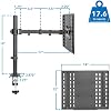 Mount-It! Laptop Desk Mount, Fully Adjustable Ergonomic Laptop Arm with Vented Tray, Cable Management, Clamp and Grommet Base, Fits Laptops up to 17 Inches, Black