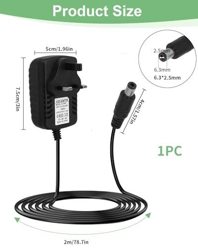 30W Power Adapter Charger for Alexa Echo Show 8 (1st 2nd 3rd Gen), Echo Show 10 (3rd Gen), Echo Show 15, Echo Show 21, Echo (3rd 4th Gen), Echo Show (2nd Gen), Echo Plus (2nd Gen), 2M Power Cord - Image 5