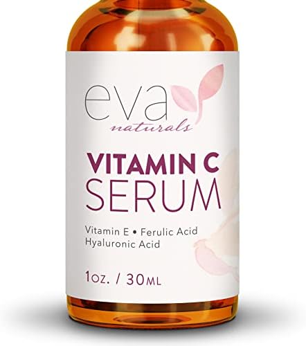 Vitamin C Serum 20% For Face, Pure Vitamin C Face Serum for Wrinkles, Acne, Dry Skin, and Dark Spots - Facial Vitamin C Serum (1oz)