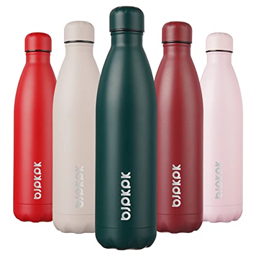 Image of BJPKPK 25 oz Insulated Water Bottle, Stainless Steel Flask, Leak Proof