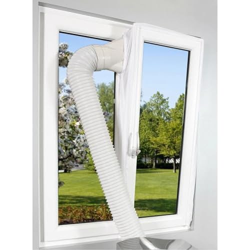 Comfee Fensterabdichtung Hot Air Stop für mobile Klimageräte und Abluft-Wäschetrockner, weiß, 10000196