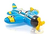 Intex Gonflable Pistolet à Eau Avion Ride-on 1.32m X 1.30m Piscine Jouet de Plage - Bleu