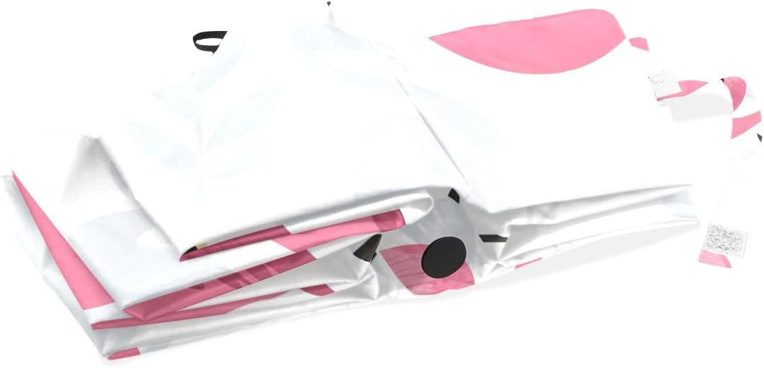 FORMRS Zebra Stripe Umbrella, Auto Open Umbrella Compact Folding Sun Rain Protection, Windproof for Kids Women Men