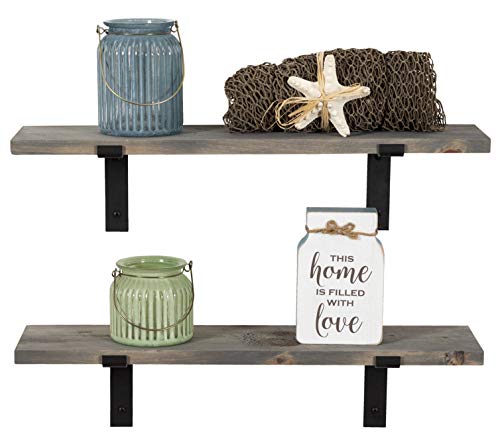 image for Imperative Décor Rustic Wood Floating Shelves Wall Mounted Storage Sh