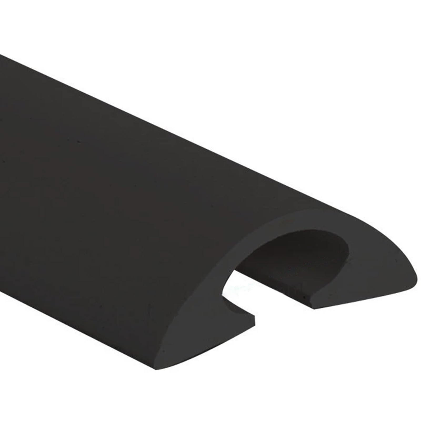 Cubrecables De Suelo Flexible De PVC Blando, Protector De Cables De Pared Autoadhesivo para Oficinas, Oculta Y Organiza Los Cables, Resistente Al Pisado(Negro,10M)
