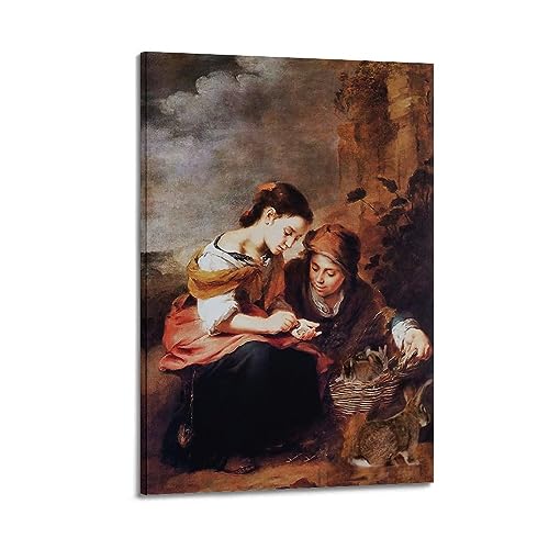 Impression sur toile The Little Fruitseller Murillo | Décoration 60x90cm
