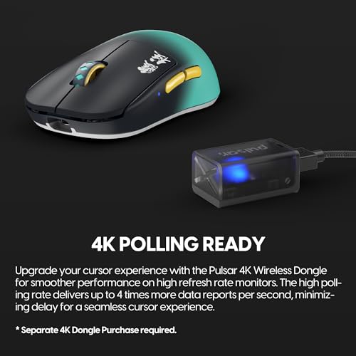 Image of Pulsar Gaming Gears [Pulsar x Demon Slayer X2H Mini Wireless Gaming Mouse, Ultra Lightweight Collectible Mouse, Symmetrical PC Mac Computer Mice, Optical Switch, 2.4 Ghz 1 ms (Superglide Included)