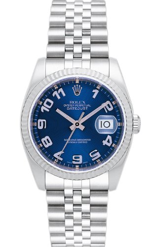 (�����b�N�X) ROLEX �r���v �f�C�g�W���X�g 116234 �u���[�R���Z���g���b�N �A���r�A �����Y [���s�A���i]