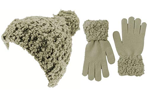 Bonnet à pompon pour femme avec gants Hawkins pour vos balades en ville