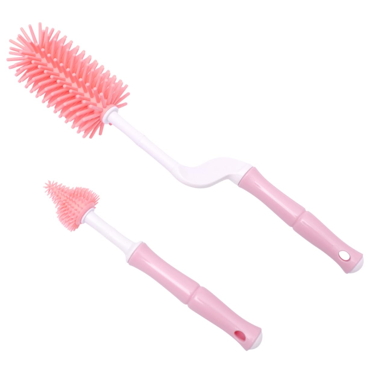 Abaodam 3ensembles Set De Brosses Pour Nettoyage De Biberons Et Tétines Accessoires De Puériculture Rotatifs Pour Entretien Facile Rose